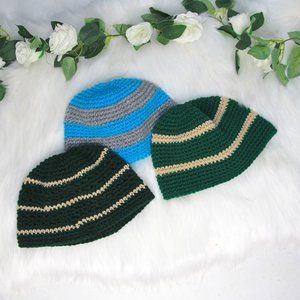Grandma Handmade Crochet Beanies (3) Unisex